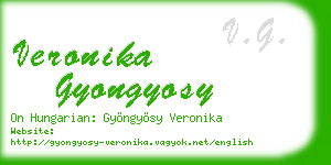 veronika gyongyosy business card